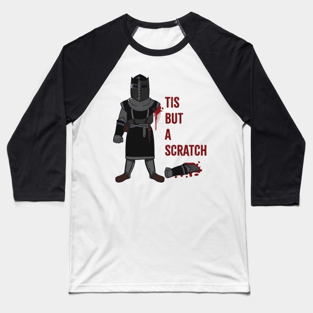 vintage knight tis but a scratch Baseball T-Shirt by GosokanKelambu